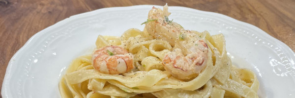 Pasta con Langostinos